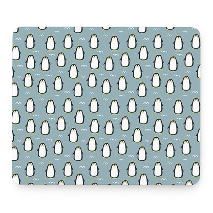 Cartoon Emperor Penguin Pattern Print Mouse Pad