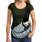 Cartoon Emperor Penguin Pattern Print Pet Sling Carrier
