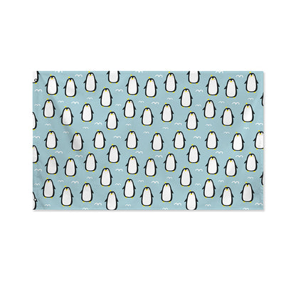 Cartoon Emperor Penguin Pattern Print Polyester Flag