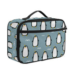 Cartoon Emperor Penguin Pattern Print Portable Lunch Bag