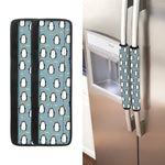 Cartoon Emperor Penguin Pattern Print Refrigerator Handle Covers