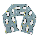 Cartoon Emperor Penguin Pattern Print Scarf