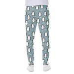 Cartoon Emperor Penguin Pattern Print Scuba Joggers