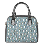 Cartoon Emperor Penguin Pattern Print Shoulder Handbag