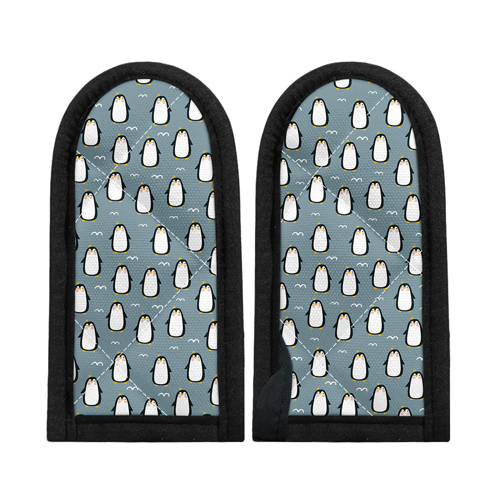 Cartoon Emperor Penguin Pattern Print Skillet Handle Cover