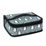 Cartoon Emperor Penguin Pattern Print Small Lunch Bag