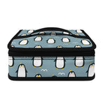 Cartoon Emperor Penguin Pattern Print Small Lunch Bag