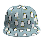 Cartoon Emperor Penguin Pattern Print Snapback Cap