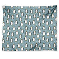 Cartoon Emperor Penguin Pattern Print Tapestry