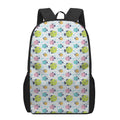 Cartoon Fish Pattern Print 17 Inch Backpack