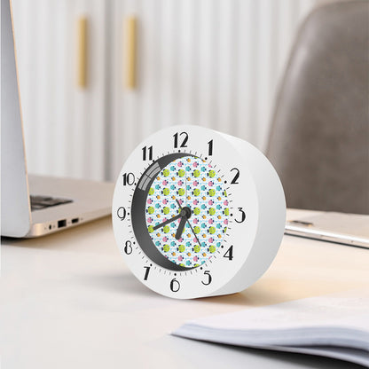 Cartoon Fish Pattern Print Alarm Clock