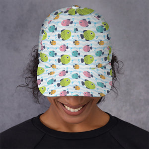 Cartoon Fish Pattern Print Baseball Cap