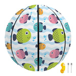 Cartoon Fish Pattern Print Basketball