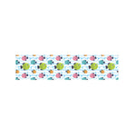 Cartoon Fish Pattern Print Bed Runner