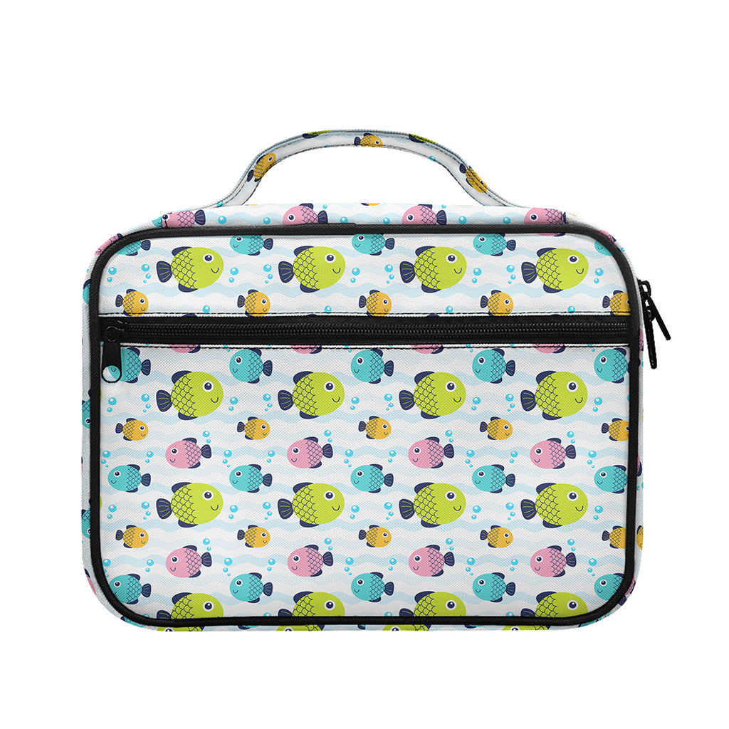 Cartoon Fish Pattern Print Briefcase Bible Bag