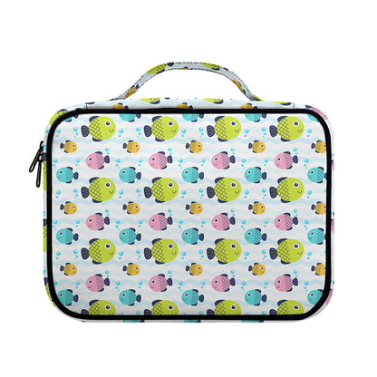 Cartoon Fish Pattern Print Briefcase Bible Bag