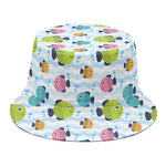Cartoon Fish Pattern Print Bucket Hat