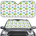 Cartoon Fish Pattern Print Car Windshield Sun Shade