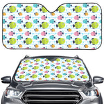 Cartoon Fish Pattern Print Car Windshield Sun Shade