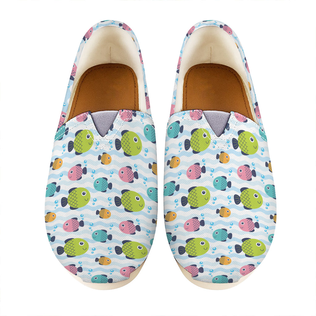 Cartoon Fish Pattern Print Casual Shoes