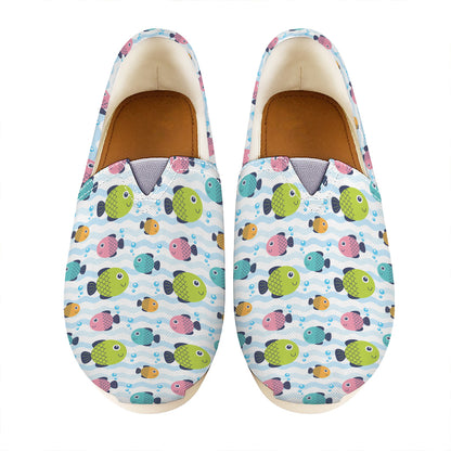 Cartoon Fish Pattern Print Casual Shoes