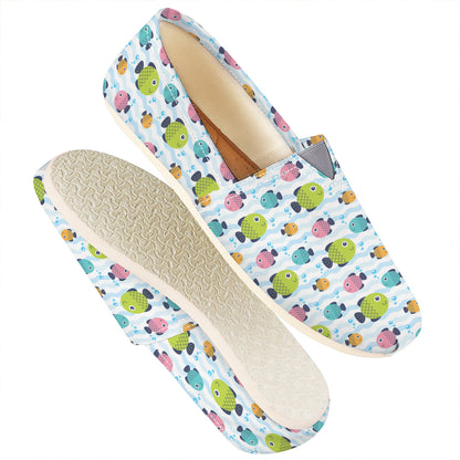 Cartoon Fish Pattern Print Casual Shoes