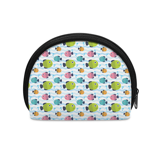 Cartoon Fish Pattern Print Coin Purse