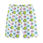 Cartoon Fish Pattern Print Cotton Shorts