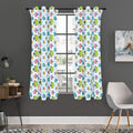 Cartoon Fish Pattern Print Grommet Curtain Panels