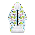 Cartoon Fish Pattern Print Dog Zip Up Hoodie