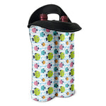 Cartoon Fish Pattern Print Double Neoprene Wine Tote