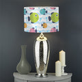 Cartoon Fish Pattern Print Drum Lamp Shade