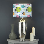 Cartoon Fish Pattern Print Drum Lamp Shade
