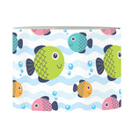 Cartoon Fish Pattern Print Drum Lamp Shade
