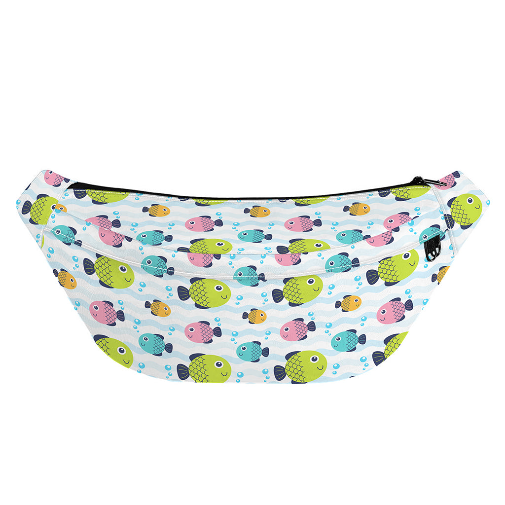 Cartoon Fish Pattern Print Fanny Pack