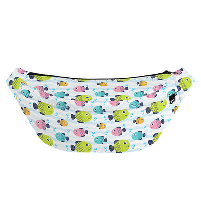 Cartoon Fish Pattern Print Fanny Pack