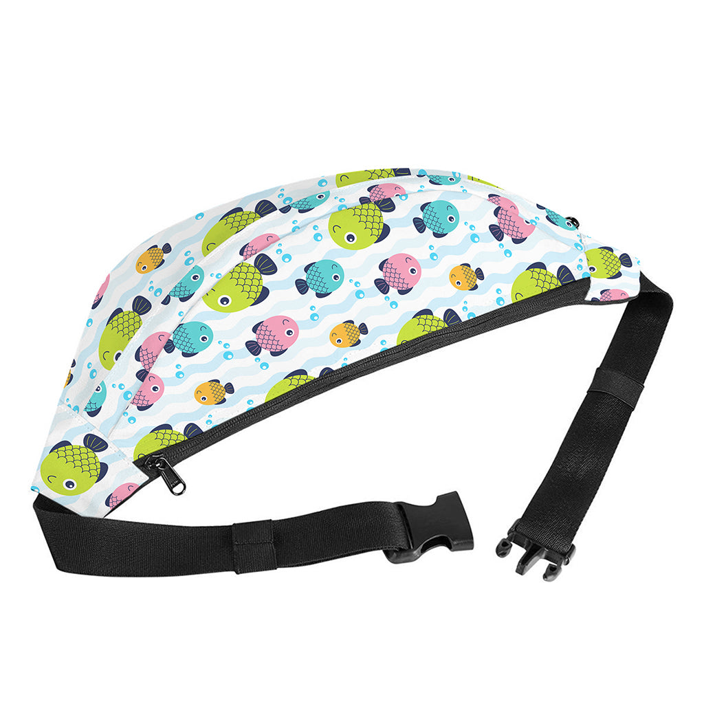 Cartoon Fish Pattern Print Fanny Pack