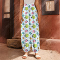 Cartoon Fish Pattern Print Harem Pants