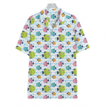 Cartoon Fish Pattern Print Hawaiian Shirt