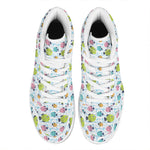 Cartoon Fish Pattern Print High Top Leather Sneakers