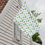 Cartoon Fish Pattern Print House Flag