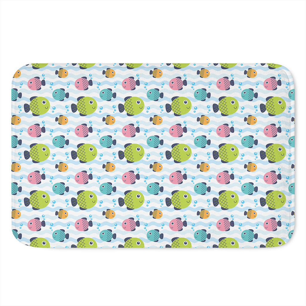 Cartoon Fish Pattern Print Indoor Door Mat