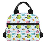 Cartoon Fish Pattern Print Insulated Lunch Bag