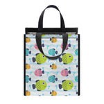 Cartoon Fish Pattern Print Insulated Lunch Tote