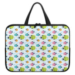 Cartoon Fish Pattern Print Laptop Sleeve With Handle