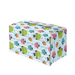 Cartoon Fish Pattern Print Leather Tissue Box Cover