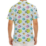 Cartoon Fish Pattern Print Men's Deep V-Neck Shirt