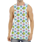 Cartoon Fish Pattern Print Men's Muscle Tank Top