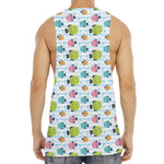 Cartoon Fish Pattern Print Men's Muscle Tank Top