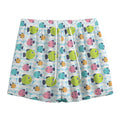 Cartoon Fish Pattern Print Mesh Shorts